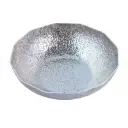 صحن سلطة ستانلس دائري مجور مضلع مبزر 24 سم .M