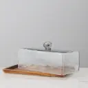 غطاء بلاستيك شفاف مربع 30*22 .M